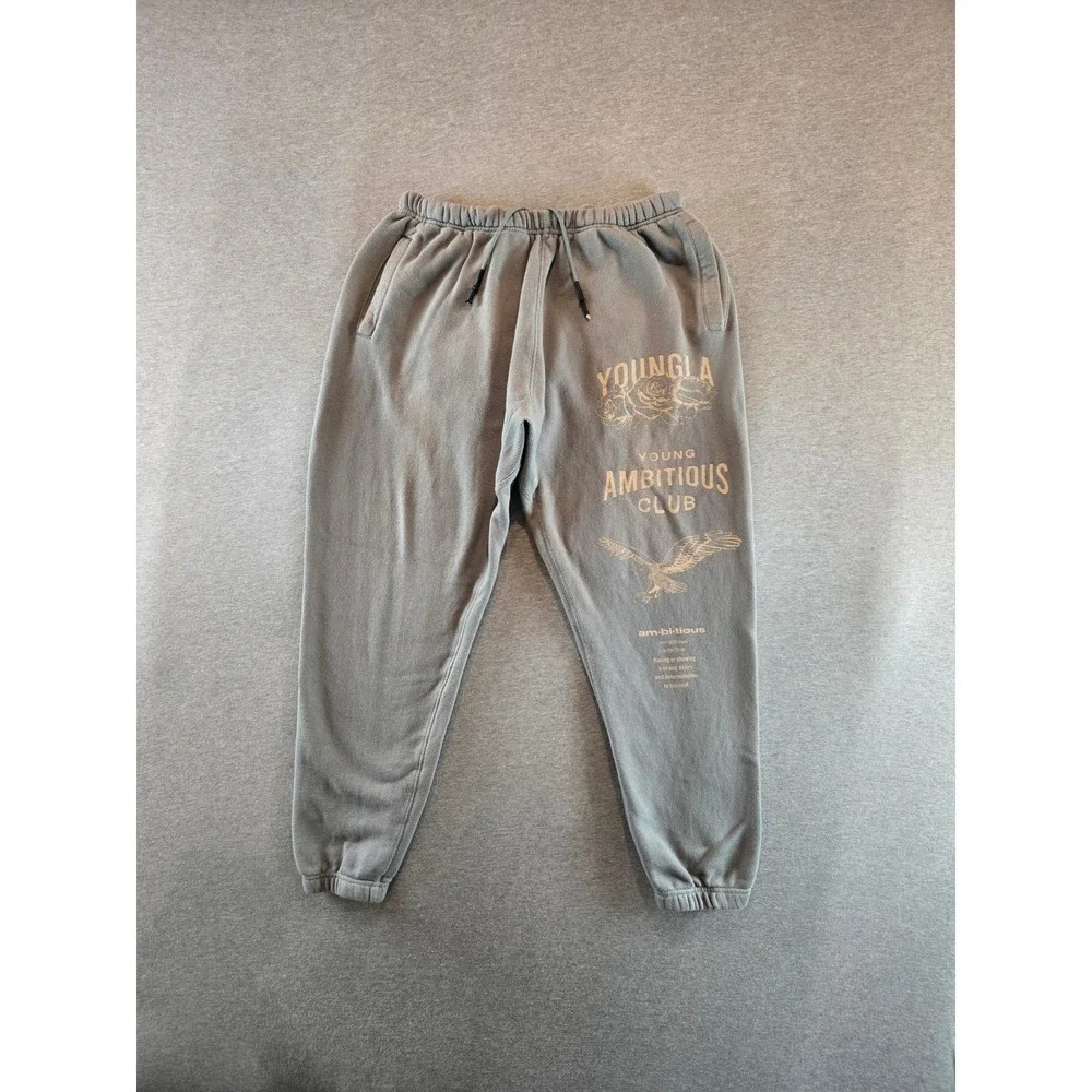 YoungLA Young Immortal Joggers Mens XL Grey Ambitious Club Sweatpant 233 YLA2853